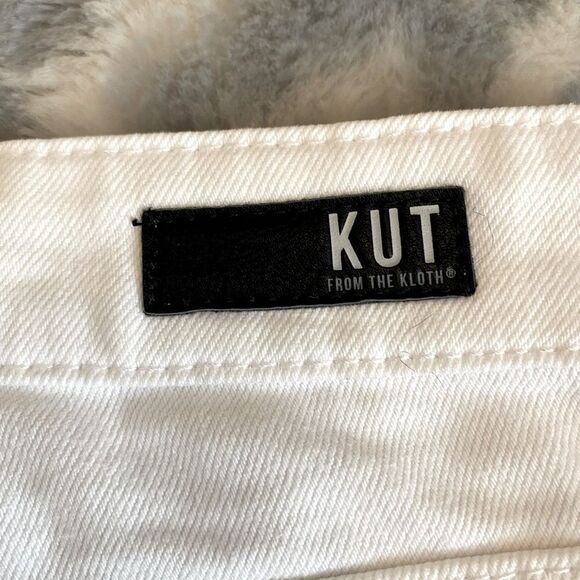 White cut off shorts KUT from the Kloth high rise Jane shorts| Anthropologie NWT - Picture 4 of 9